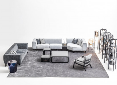 Sofagarnitur xxl Couch Texil Big Sofa 5+3+1 Sitzer Polster Stoff Couchen